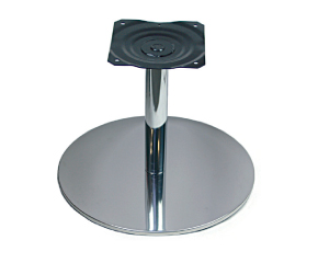 Pie de sillón o pie de mesa lateral con placa de montaje giratoria