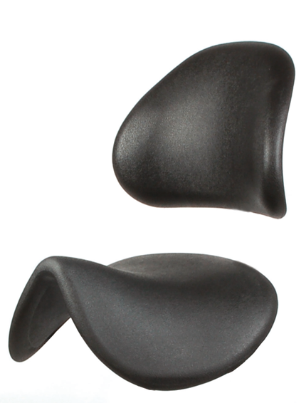 Sattelsitz aus Polyurethan mit passender Rückenlehne in schwarz
