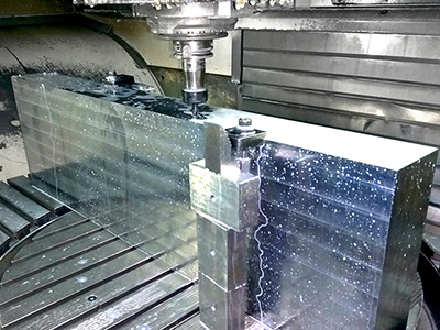 A tool is manufactured on modern CNC milling machines