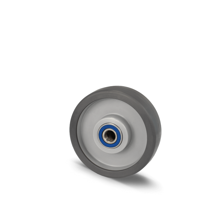 Grey ball bearing wheel