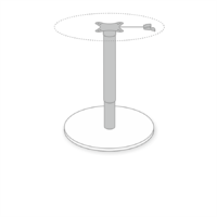 Table column hydraulic 